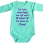 Preview: Bio Baby-Body - Engel Mama Papa Oma Opa Tante oder Wunschname