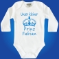 Preview: Baby-Body Unser Prinz - Unsere Prinzessin mit Wunschname