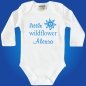 Preview: Baby-Body - Little Wildflower MIT oder OHNE Wunschname