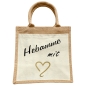 Preview: Jute Erwachsenen Tasche - Liebesbeweis mit Herz