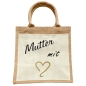 Preview: Jute Erwachsenen Tasche - Liebesbeweis mit Herz