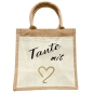 Preview: Jute Erwachsenen Tasche - Liebesbeweis mit Herz