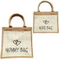 Preview: Jute Tasche Mommy Bag & Mini Bag - Mami & Kinder Handtasche