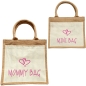 Preview: Jute Tasche Mommy Bag & Mini Bag - Mami & Kinder Handtasche