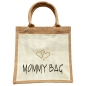 Preview: Jute Tasche Mommy Bag & Mini Bag - Mami & Kinder Handtasche