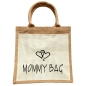 Preview: Jute Tasche Mommy Bag & Mini Bag - Mami & Kinder Handtasche