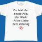 Preview: Kinder T-Shirt zum Muttertag oder Vatertag