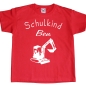 Preview: Kinder T-Shirt Schulkind Bagger