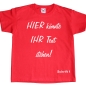 Preview: Kinder T-Shirt mit Wunschtext - Personalisiert