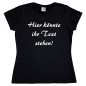 Preview: Damen T-Shirt mit Wunschtext