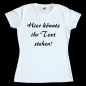 Preview: Damen T-Shirt mit Wunschtext