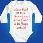 Preview: Baby bodysuit with a funny saying for a birth