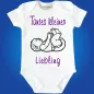 Preview: Baby-Body mit Aufdruck Tantes kleiner Liebling
