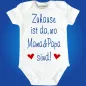 Preview: Baby-Body mit Spruch Mama und Papa