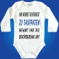 Preview: Baby-Body mit Druck Patentante werden