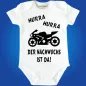 Preview: Babybody mit Motorrad Biker
