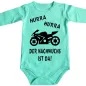 Preview: Strampler Biker mit Motorrad
