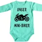Preview: Baby-Body Biker mit Motorrad
