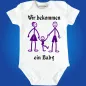 Preview: Baby-Body mit Druck Familienzuwachs