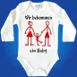 Preview: Baby-Body mit Druck Baby bekommen