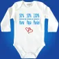 Preview: Baby-Body mit Druck Mama und Papa