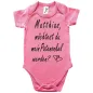 Preview: Baby-Body mit Aufdruck Pateneltern