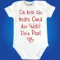 Preview: Baby-Body mit Aufdruck Bester Oma der Welt
