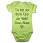 Preview: Baby-Body mit Aufdruck Bester Opa der Welt