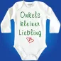 Preview: Baby-Body mit Aufdruck Onkels kleiner Liebling
