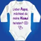 Preview: Babybody Hochzeitsantrag