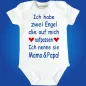 Preview: Baby‑Body mit Engel‑Spruch und wählbarem Familiennamen