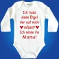 Preview: Babybody mit Schutzengel‑Motiv für Babys