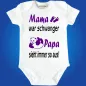 Preview: Lustiger Baby Bodie zur Geburt