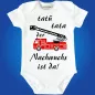 Preview: Babybody Feuerwehr Nachwuchs mit Feuerwehrauto