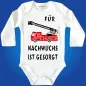 Preview: Baby-Body Feuerwehr Nachwuchs mit Feuerwehrauto