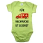 Preview: Baby‑Body mit Rettungswagen und Spruch „Für Nachwuchs ist gesorgt“