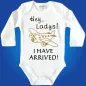 Preview: Babybody mit Flugzeug Flugbegleiterin