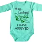 Preview: Baby-Body Flugbegleiterin mit Flugzeug