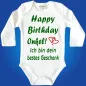 Preview: Einteiler Happy Birthday