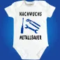 Preview: Baby-Body mit Druck Metallbauer