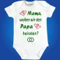 Preview: Baby-Body mit Aufdruck Heiratsantrag