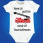 Preview: Baby-Body mit Feuerwehrauto Feuerwehrmann