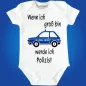 Preview: Baby-Body mit Polizeiauto Polizist