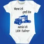 Preview: Baby-Body mit LKW Fahrer Trucker
