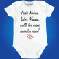 Preview: Baby‑Body mit Spruch „Wollt ihr meine Taufpaten werden?“