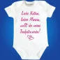 Preview: Babybody mit liebevollem Tauf‑Spruch