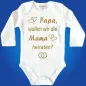 Preview: Baby-Body mit Druck Hochzeitsantrag