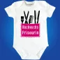 Preview: Baby-Body mit Druck Friseur