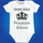 Preview: Babybody mit Druck Prinzessin