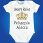 Preview: Baby-Body mit Druck Prinzessin